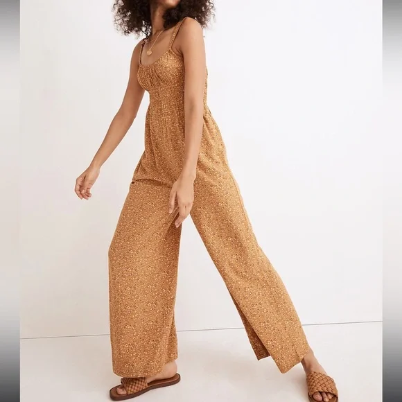 Madewell Sophia floral wide-leg jumpsuit - Picture 5 of 7